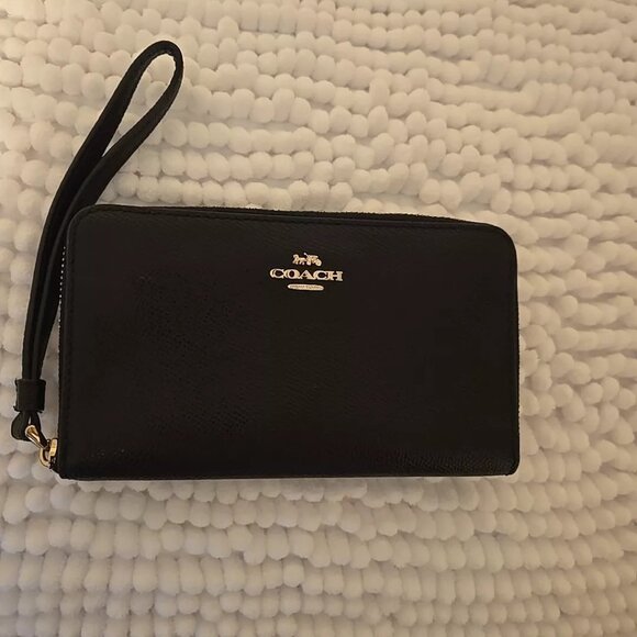Coach Wristlet Wallet black F58053 - Picture 12 of 16
